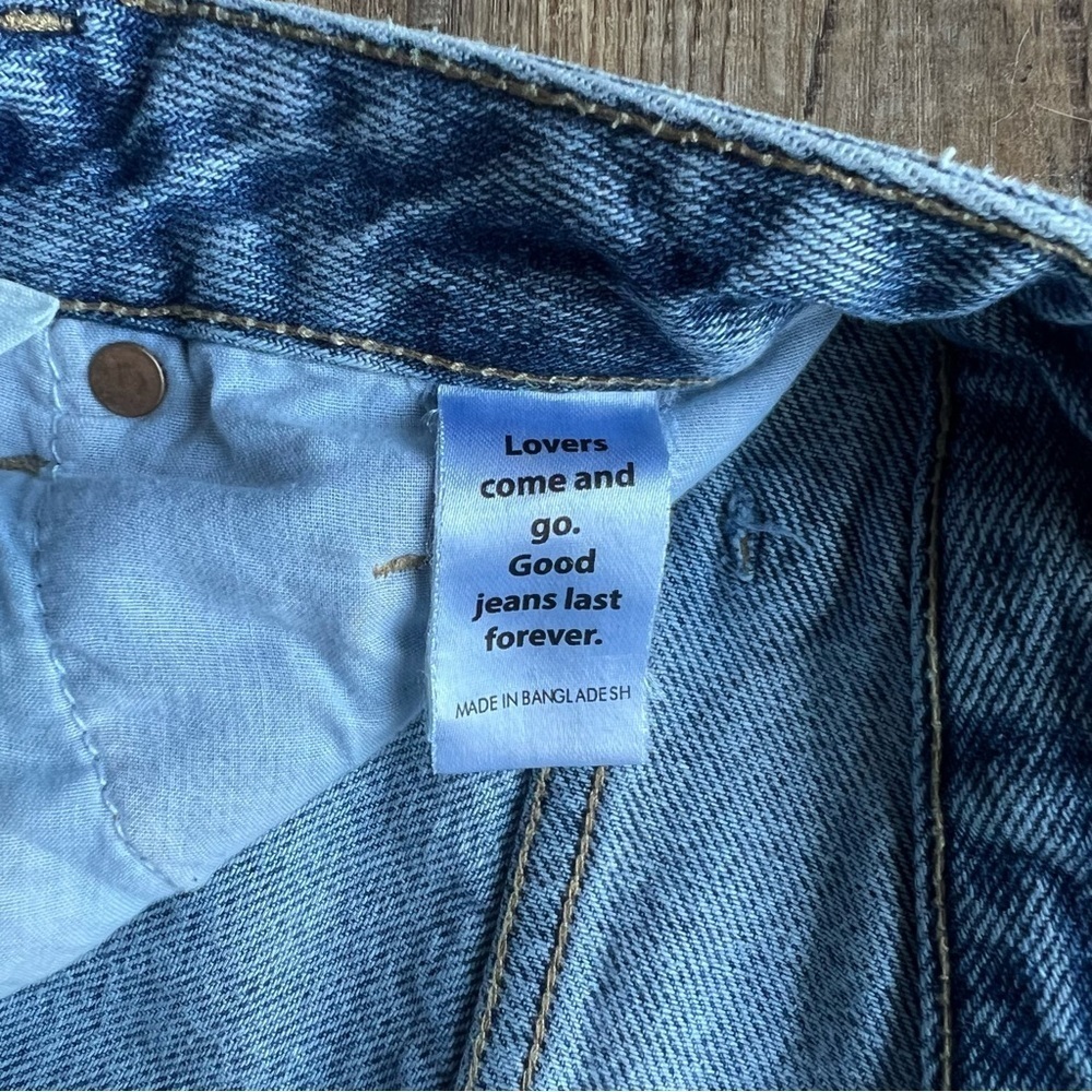 Pacsun Womens 90’s Boyfriend Denim Ripped Distressed Jeans Sz 24 Light Wash Blue - Picture 8 of 12